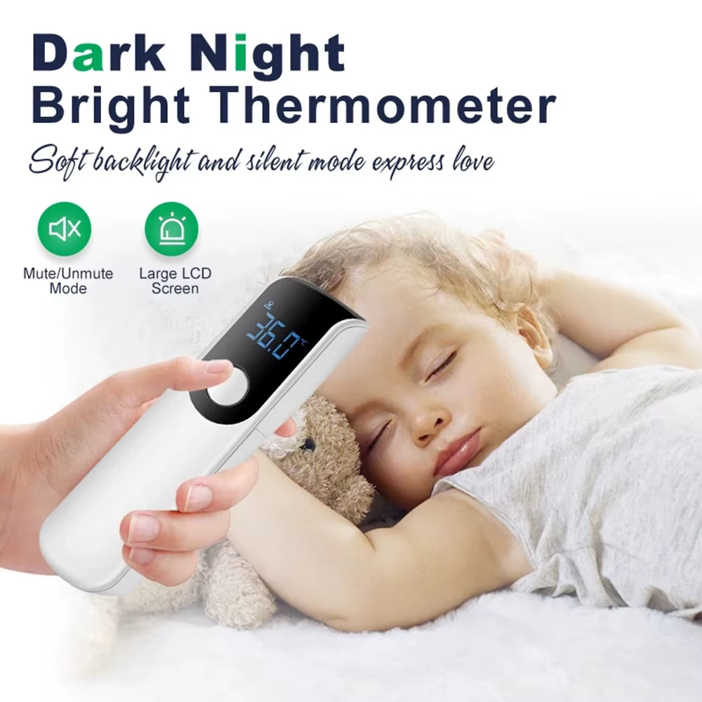 Medical Temperature Non-Contact Ear Thermometer for Kids Adult Infrared Fever Forehead Thermometer Digital LCD Display