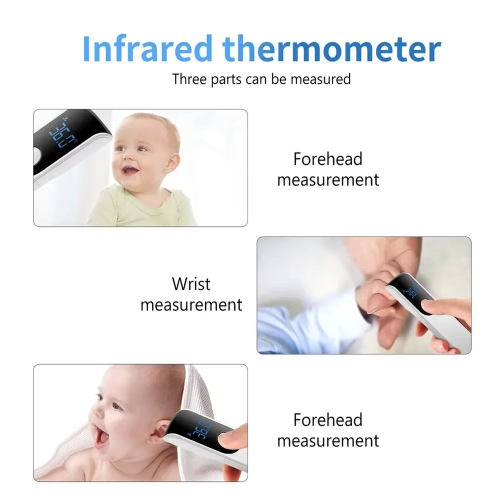 Medical Temperature Non-Contact Ear Thermometer for Kids Adult Infrared Fever Forehead Thermometer Digital LCD Display