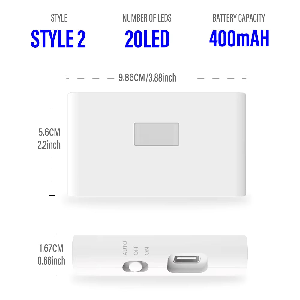 LED Induction Night Light Wireless USB Charging Human Body Induction Wall Light Bedroom Corridor Cabinet Bathroom Night Light