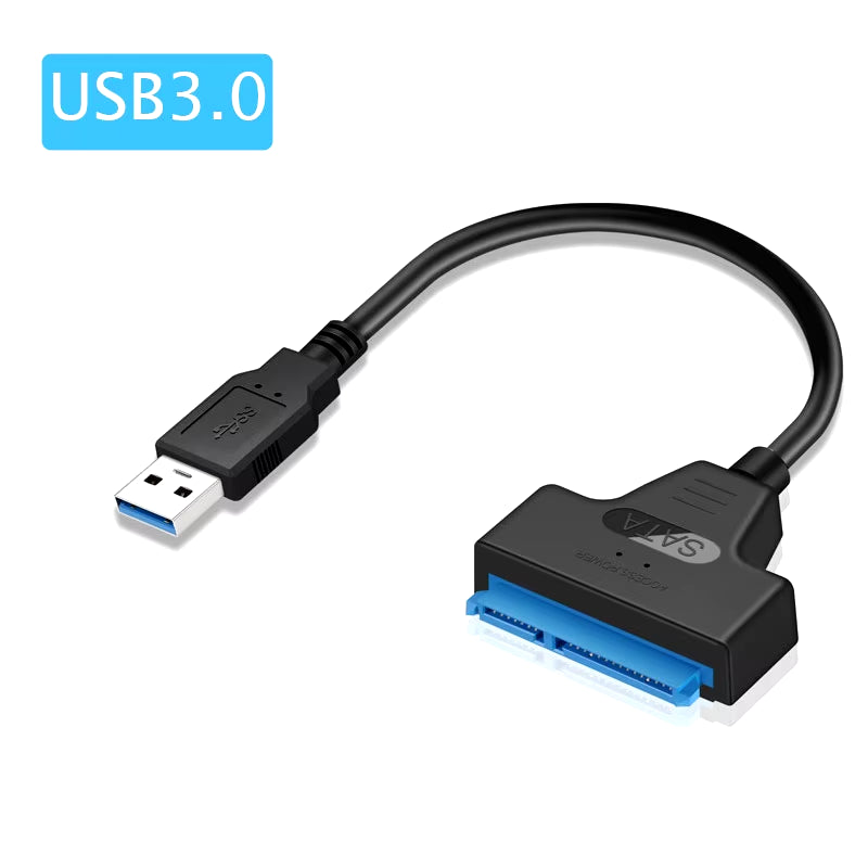 SATA to USB 3.0 / 2.0 Cable up to 6 Gbps for 2.5 Inch External HDD SSD Hard Drive SATA 3 22 Pin Adapter USB 3.0 to Sata III Cord