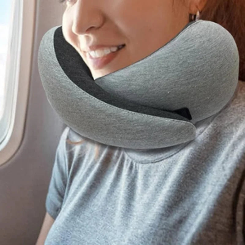 Premium Wrap-around Travel Neck Pillow - Durable and Non-Deforming Cushion for Travel