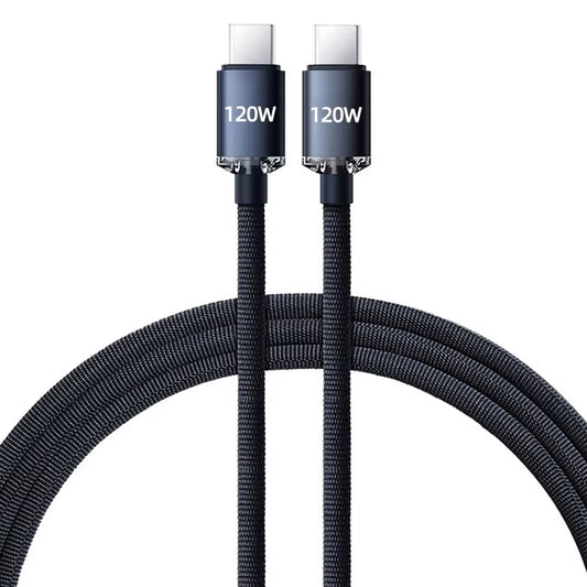 120W USB C to Type C Cable for Iphone 15 Pro Max PD Fast Charging Data Cord for Xiaomi 14 Redmi Oneplus 12 POCO X6 OPPO Samsung