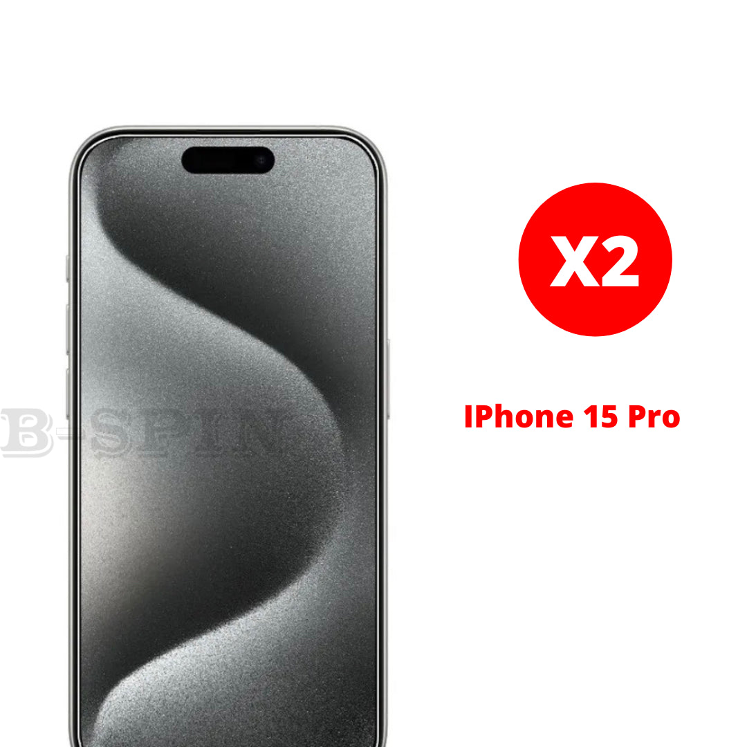 2 X Screen Protector Tempered Glass Iphone 16 15 Pro Max 14 13 12 11 XR X XS 8