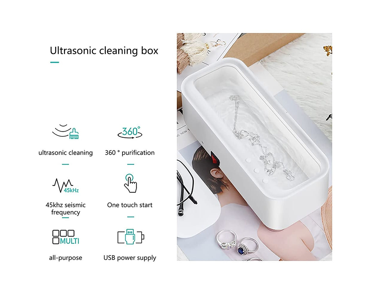 45000HZ Ultrasonic Cleaner Sonic Wave Tank Glasses Watch Jewellery Cleaning Machine