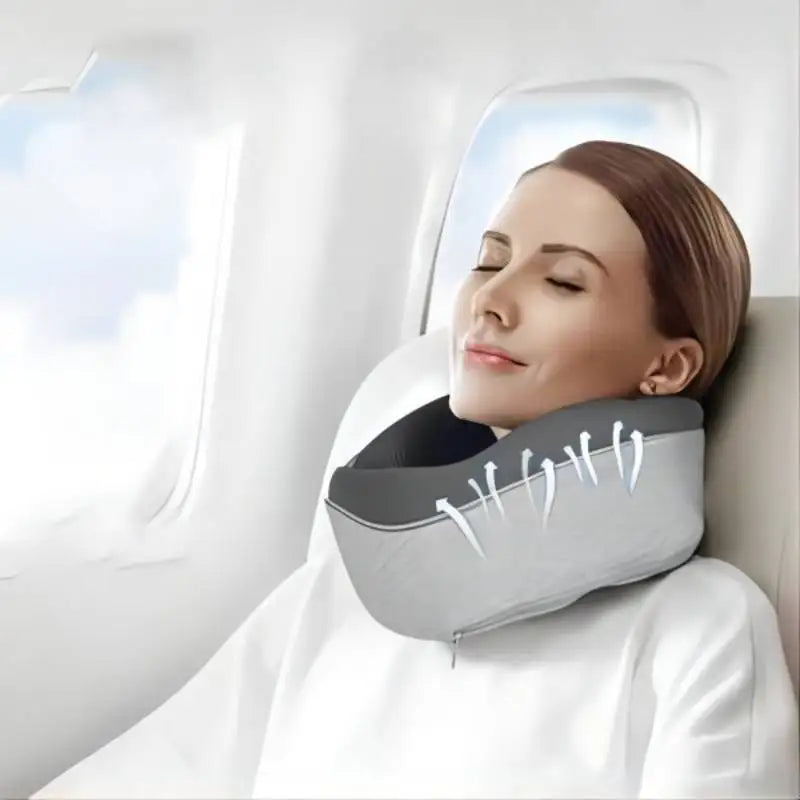 Premium Wrap-around Travel Neck Pillow - Durable and Non-Deforming Cushion for Travel