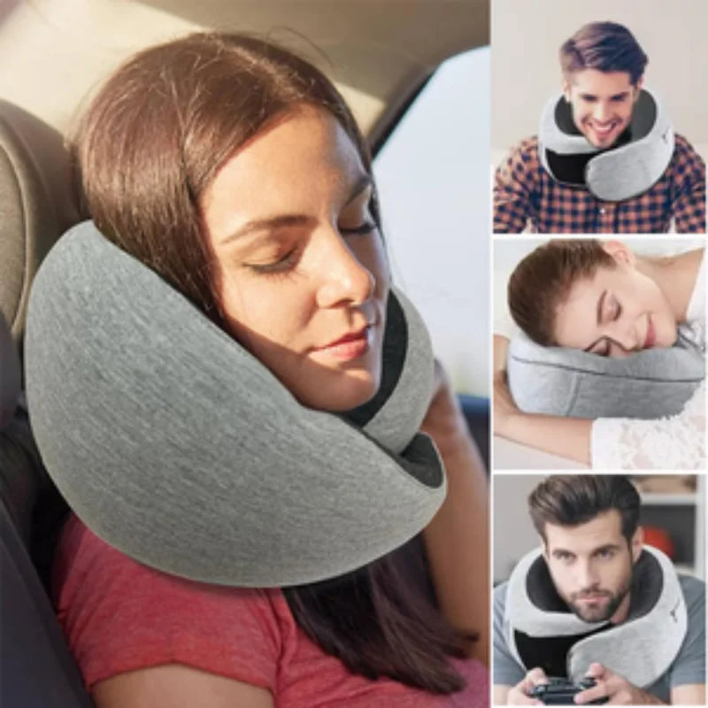 Premium Wrap-around Travel Neck Pillow - Durable and Non-Deforming Cushion for Travel